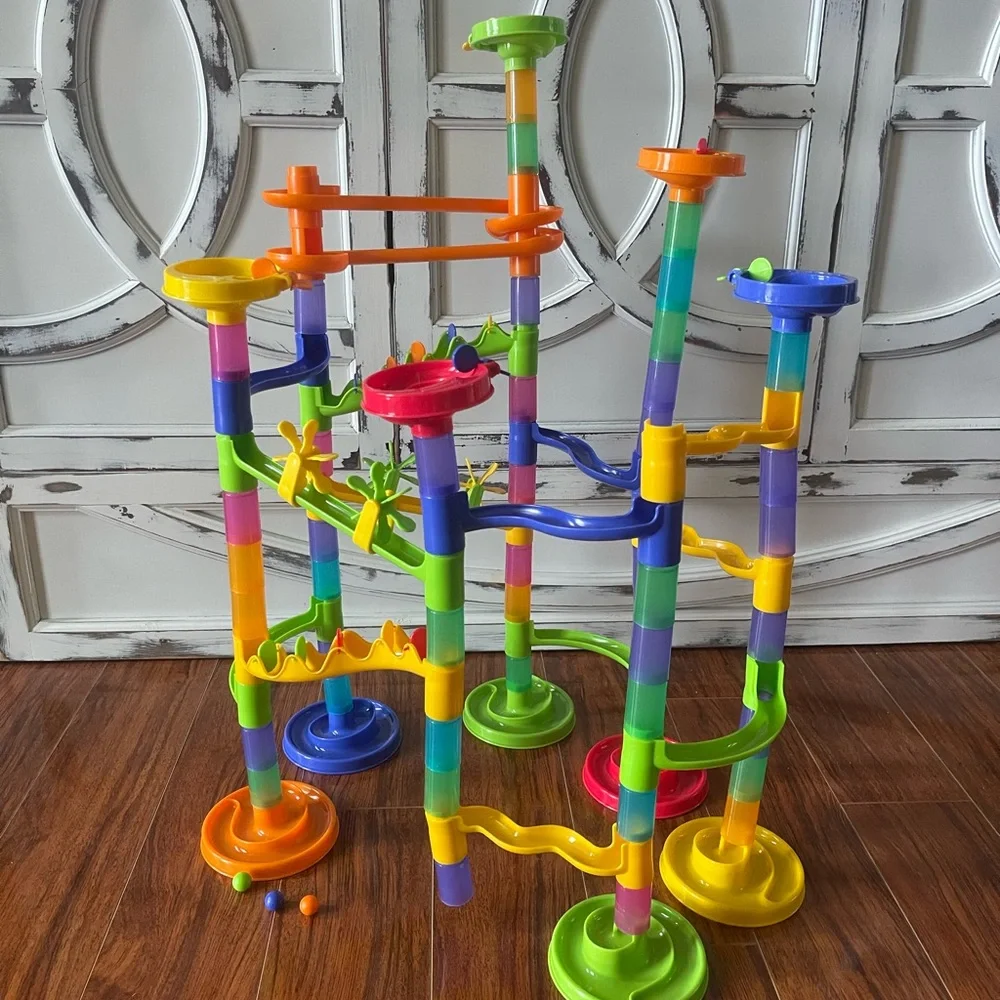 Colorful Marble Run Tower - Multicolor Kids Toy